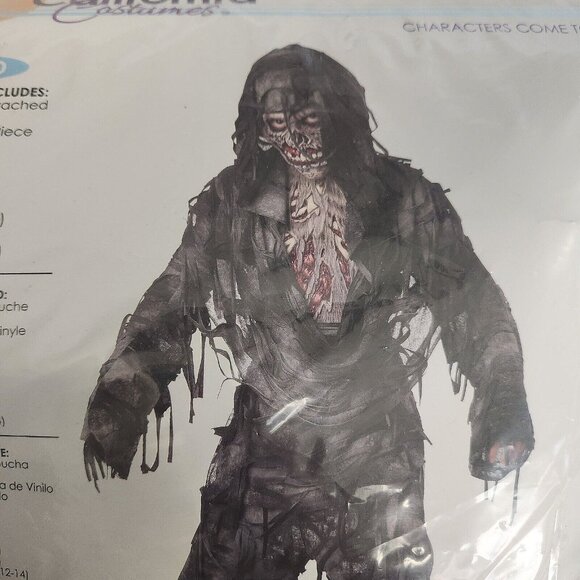 California Costume Collection Rotten To Core Swamp Zombie Halloween Child M 8-10 - Picture 2 of 4